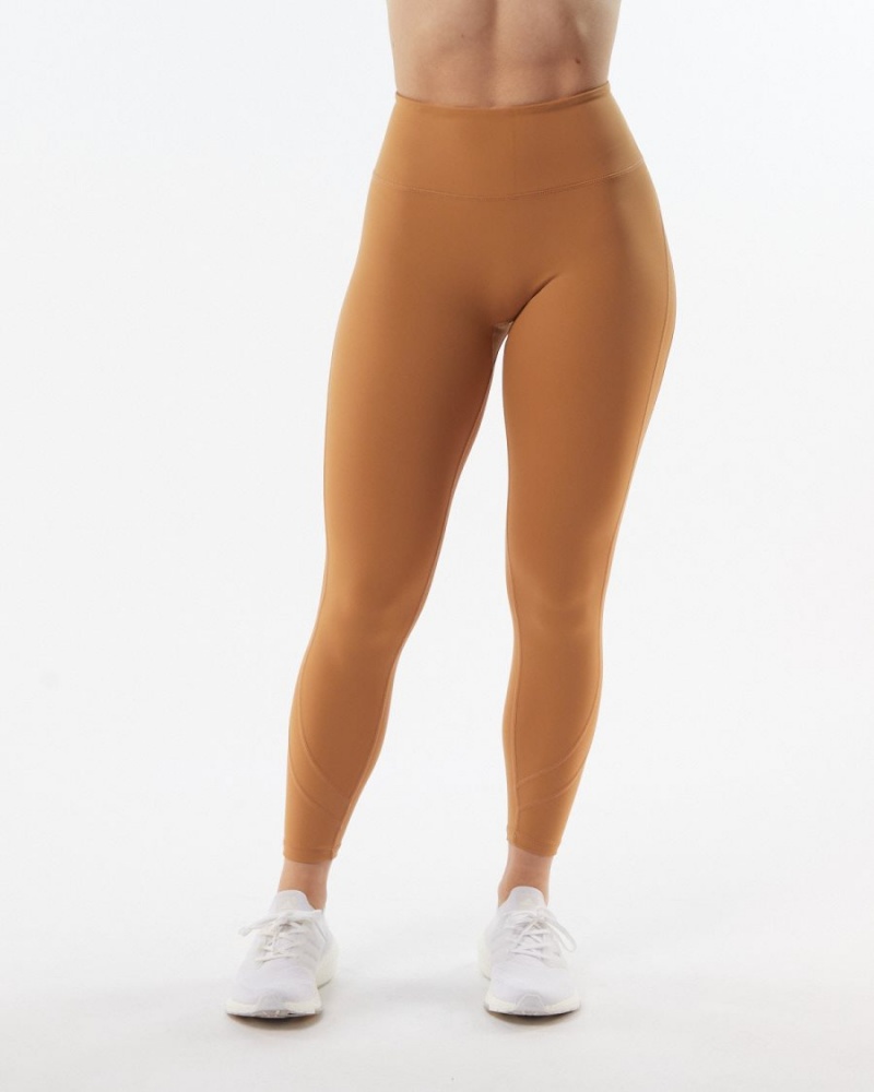 Alphalete Pulse Surge Legging Leggings Dame Chestnut | ENSDBI-189