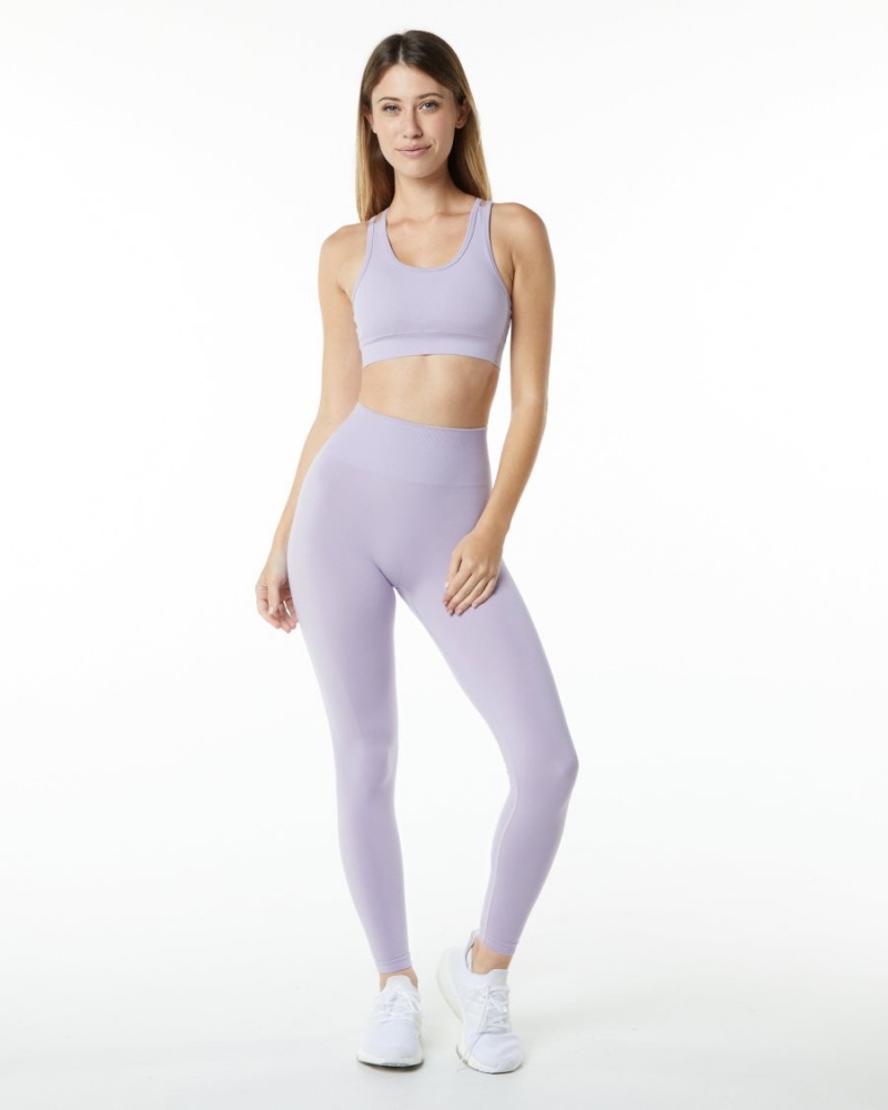 Alphalete Revival Bra Sports BH Dame Misty Lilac | ZMJOHN-740