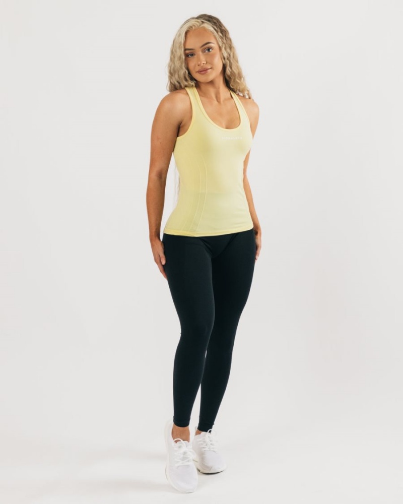 Alphalete Seamless Tank Tank Top Dame Lemonade | WNRLJQ-731