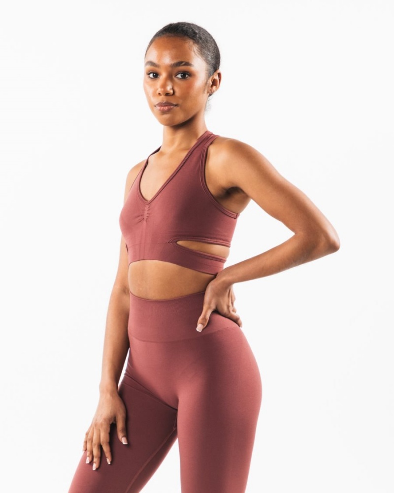 Alphalete Stratus Bra Sports BH Dame Autumn | XDJVPW-194