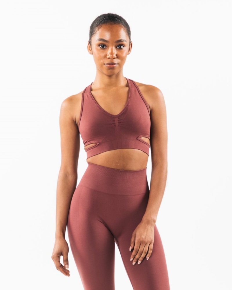 Alphalete Stratus Bra Sports BH Dame Autumn | XDJVPW-194