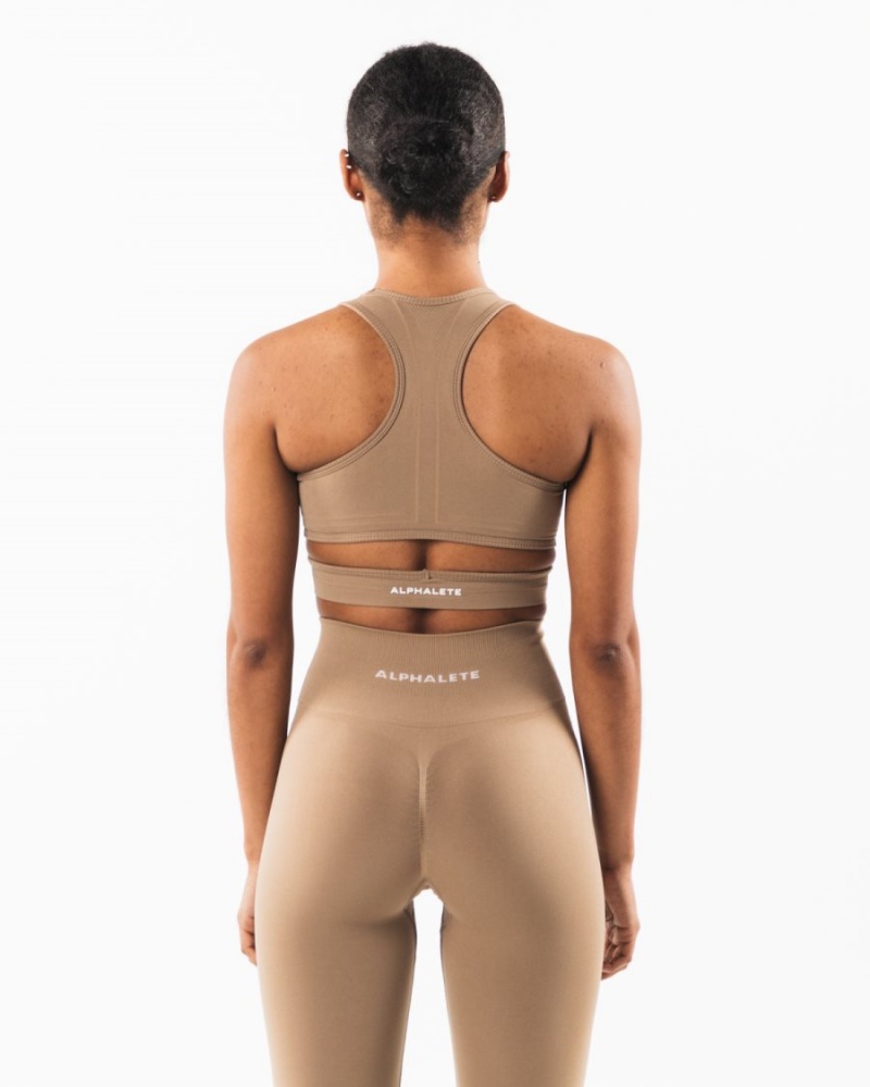 Alphalete Stratus Bra Sports BH Dame Chai | TPFRNQ-960