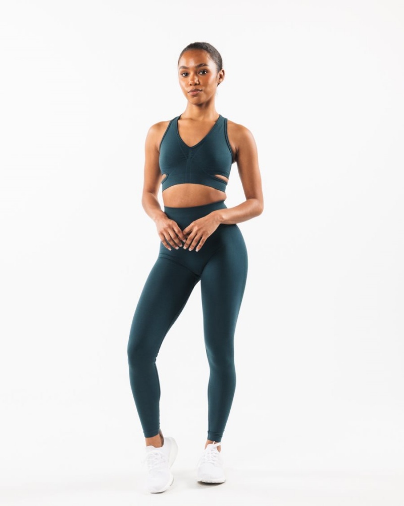 Alphalete Stratus Bra Sports BH Dame Midnight | PAWKIV-058