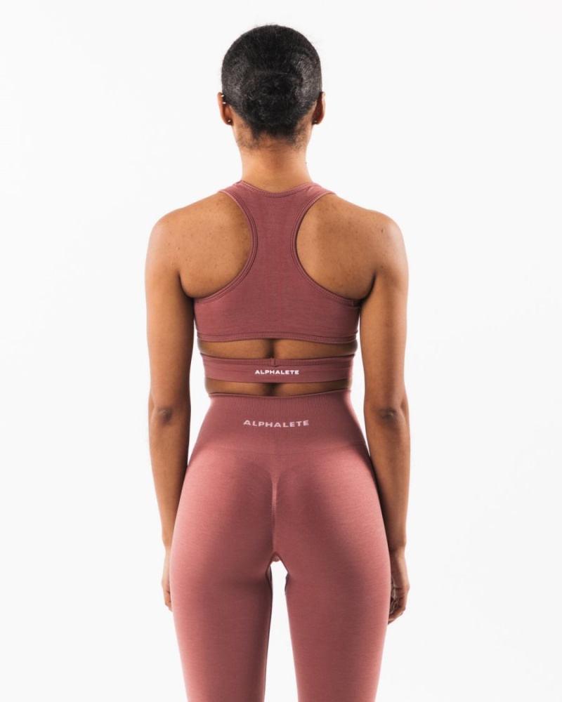 Alphalete Stratus Bra Sports BH Dame Rosa | PDVSWQ-769