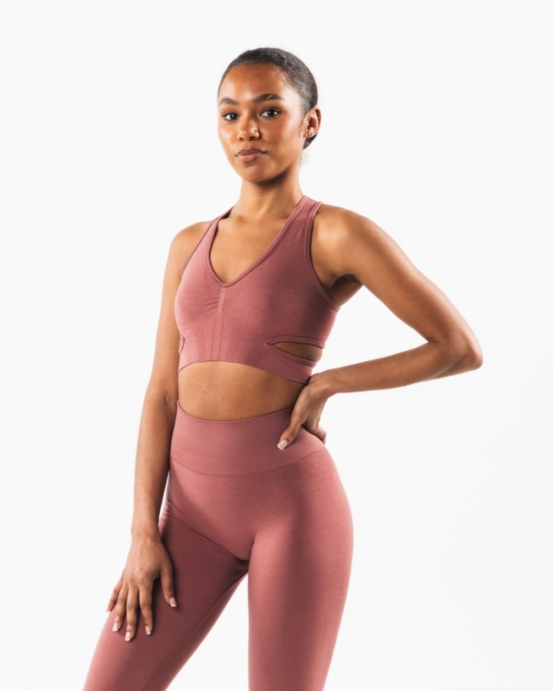 Alphalete Stratus Bra Sports BH Dame Rosa | PDVSWQ-769