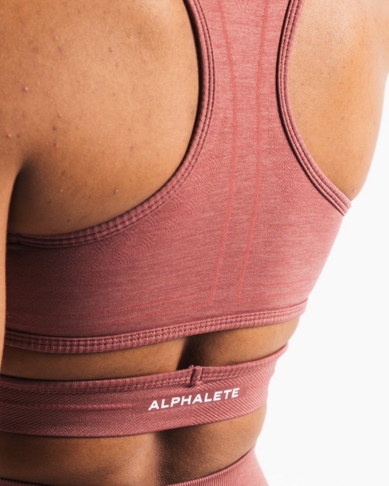 Alphalete Stratus Bra Sports BH Dame Rosa | PDVSWQ-769