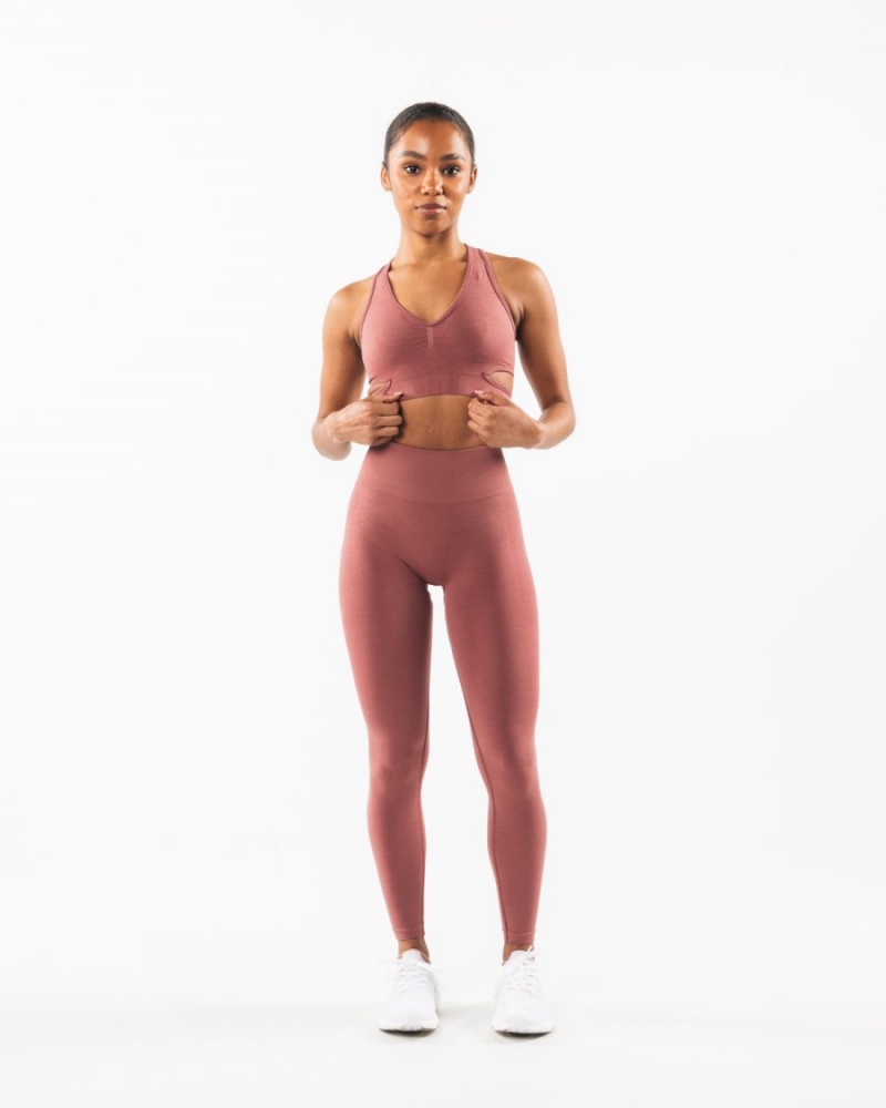 Alphalete Stratus Bra Sports BH Dame Rosa | PDVSWQ-769