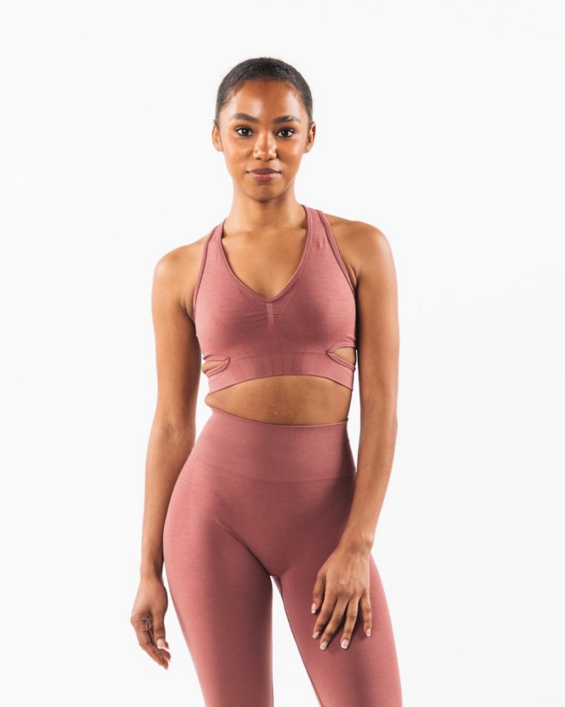 Alphalete Stratus Bra Sports BH Dame Rosa | PDVSWQ-769