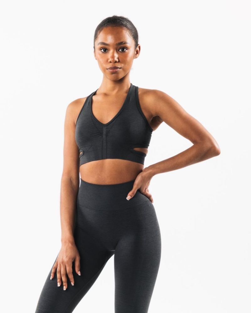 Alphalete Stratus Bra Sports BH Dame Shadow | EVHKTI-283