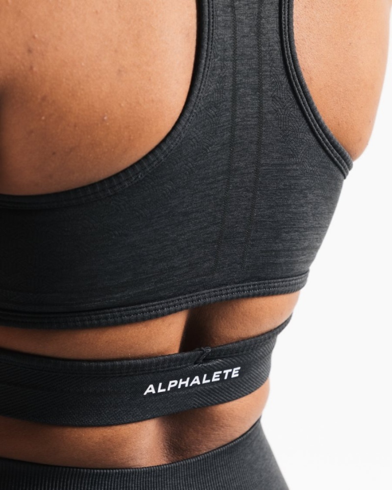 Alphalete Stratus Bra Sports BH Dame Shadow | EVHKTI-283