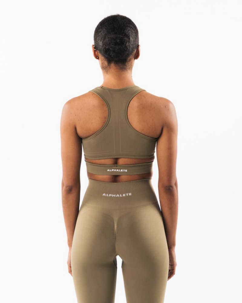 Alphalete Stratus Bra Sports BH Dame Willow | MFWJOK-102