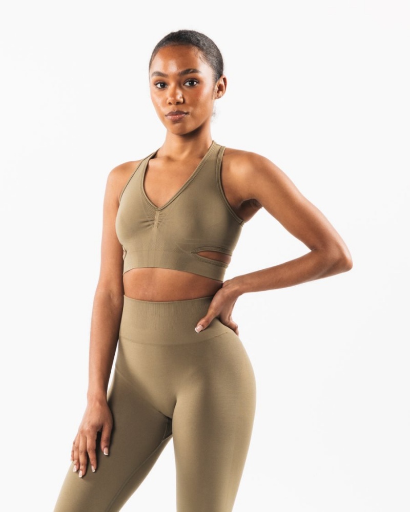 Alphalete Stratus Bra Sports BH Dame Willow | MFWJOK-102