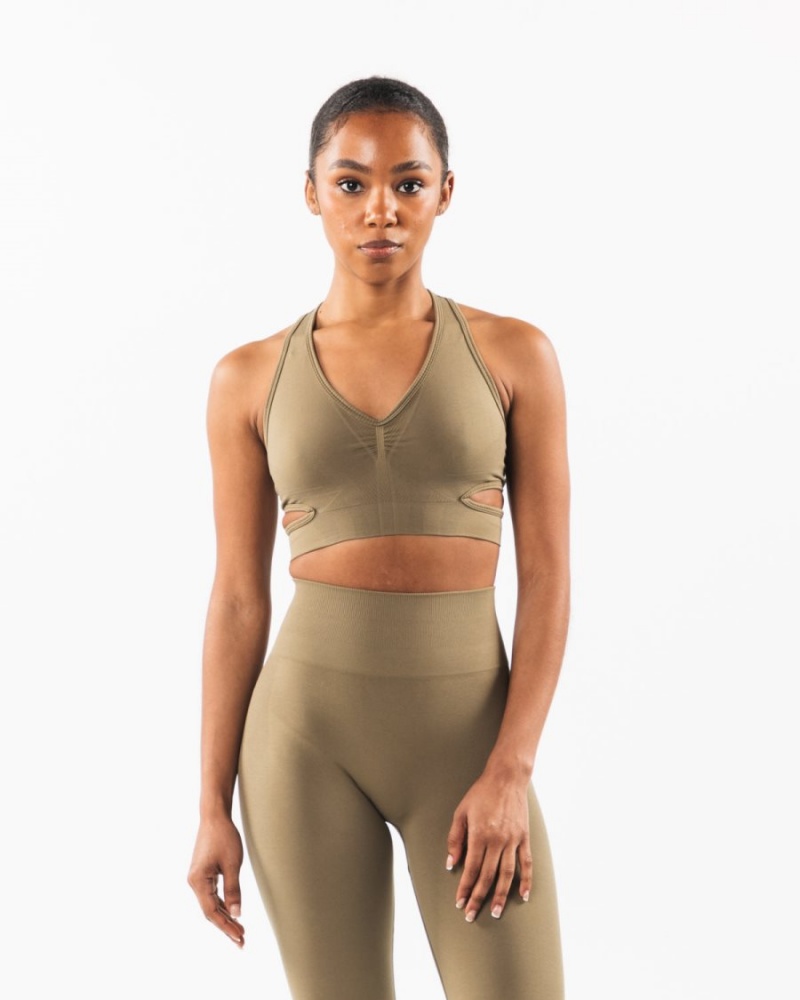 Alphalete Stratus Bra Sports BH Dame Willow | MFWJOK-102