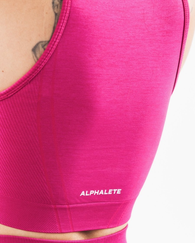 Alphalete Stratus Crop Tank Tank Top Dame Magenta | ENARIC-580