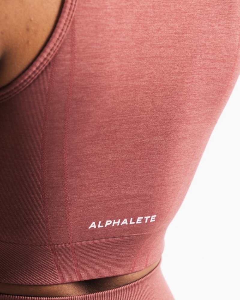 Alphalete Stratus Crop Tank Tank Top Dame Rosa | URDXEL-561