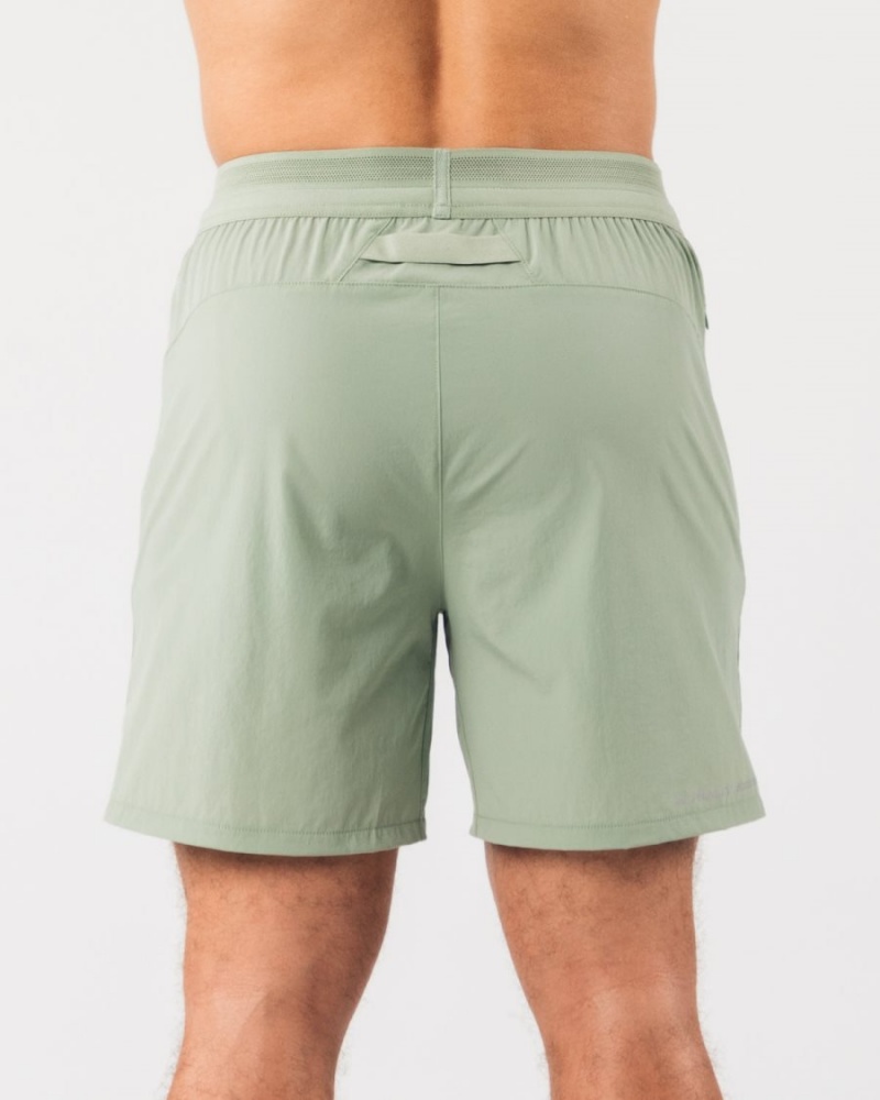 Alphalete Studio Kort 6" Shorts Herre Sage | UARBPV-703