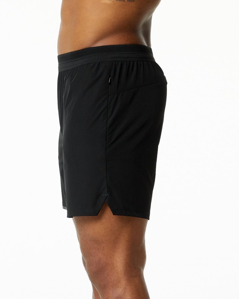 Alphalete Studio Kort 6" Shorts Herre Svarte | MRNYDE-087