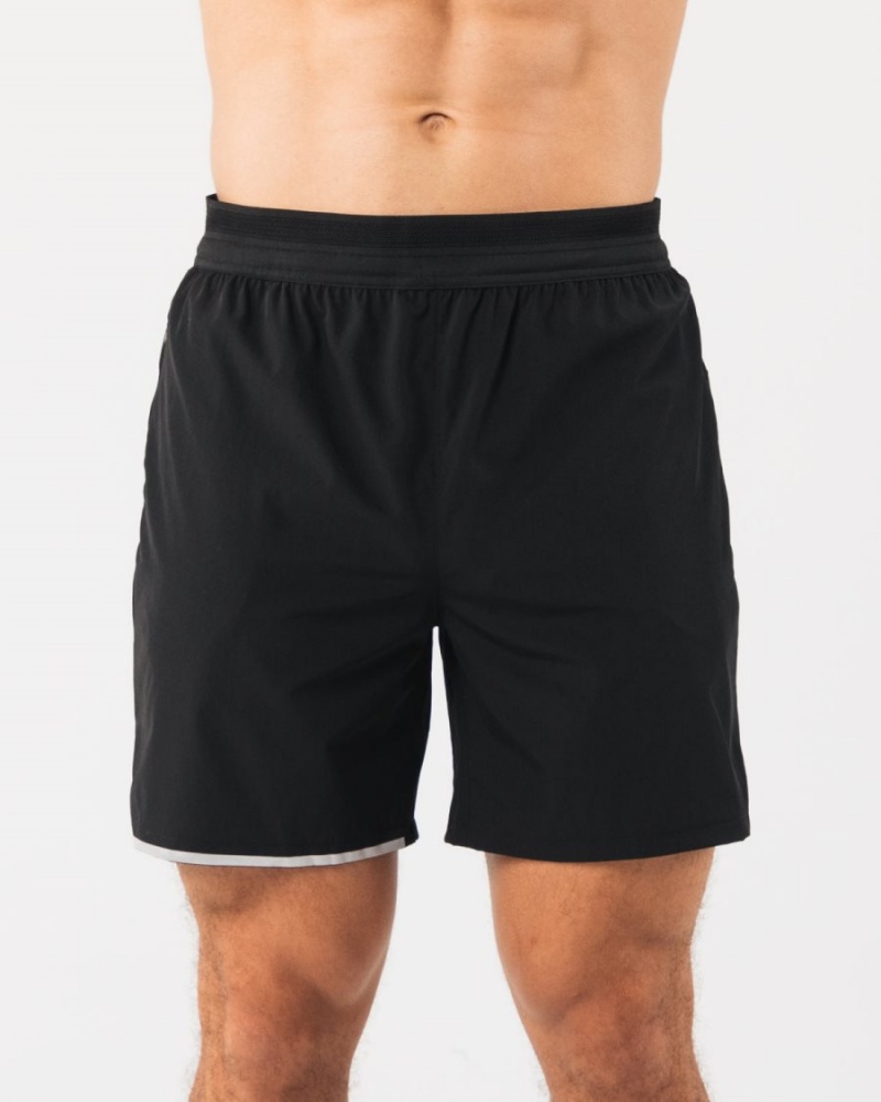 Alphalete Studio Kort 6" Shorts Herre Svarte Sølv | ZOKCVI-162