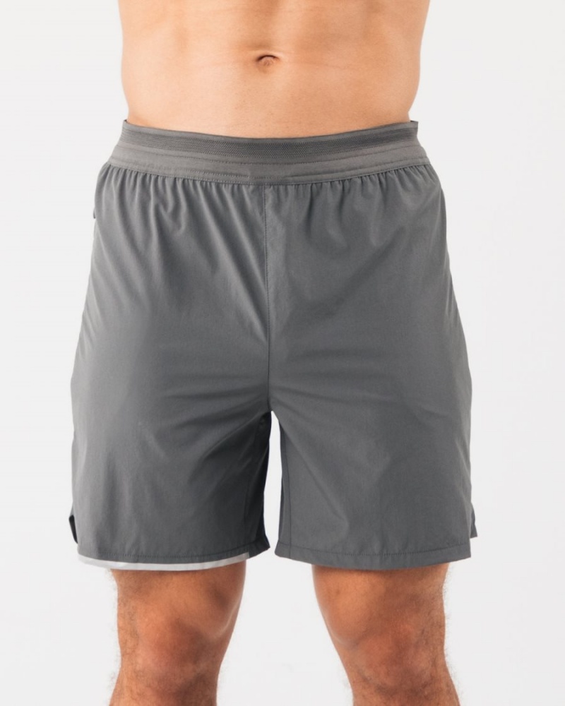 Alphalete Studio Kort 6" Shorts Herre Smoke | EZPJFS-409