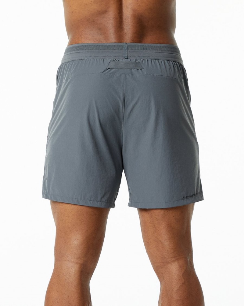 Alphalete Studio Kort 6" Shorts Herre Grå | JKLGME-974