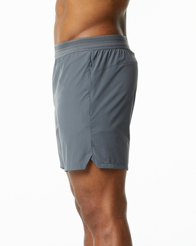 Alphalete Studio Kort 6" Shorts Herre Grå | JKLGME-974