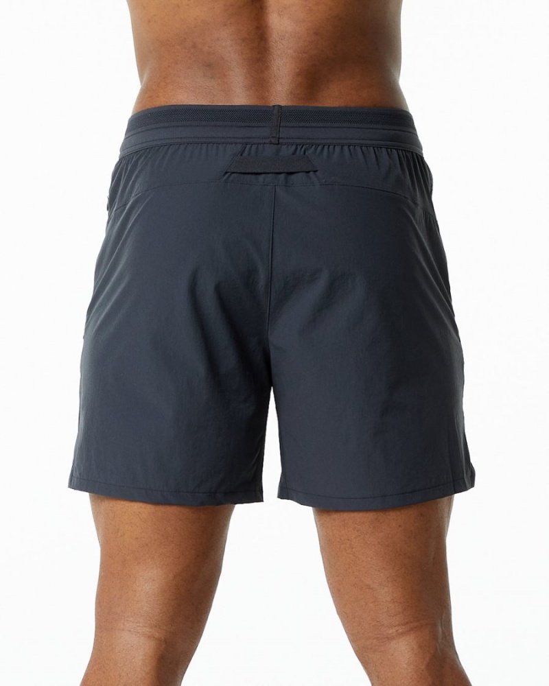 Alphalete Studio Kort 6" Shorts Herre Charcoal | OISRNF-148