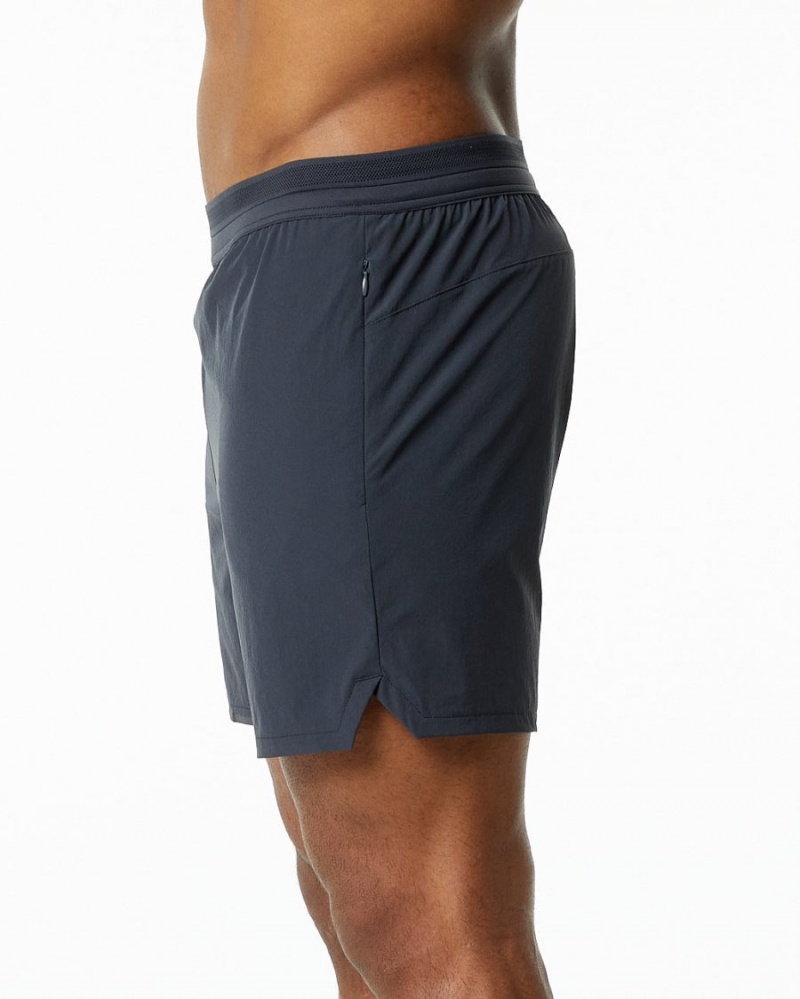 Alphalete Studio Kort 6" Shorts Herre Charcoal | OISRNF-148