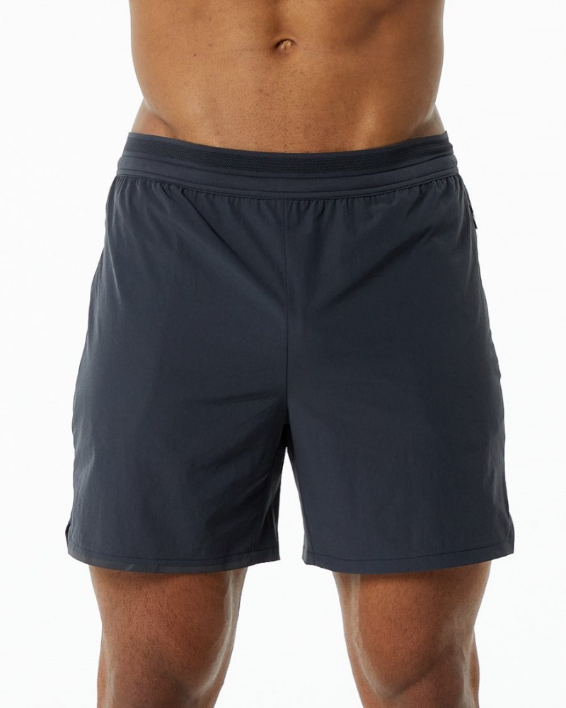 Alphalete Studio Kort 6" Shorts Herre Charcoal | OISRNF-148