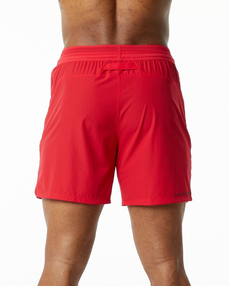 Alphalete Studio Kort 6" Shorts Herre Rød | ORCZFK-102