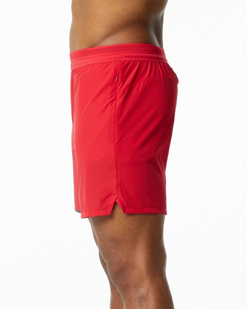 Alphalete Studio Kort 6" Shorts Herre Rød | ORCZFK-102