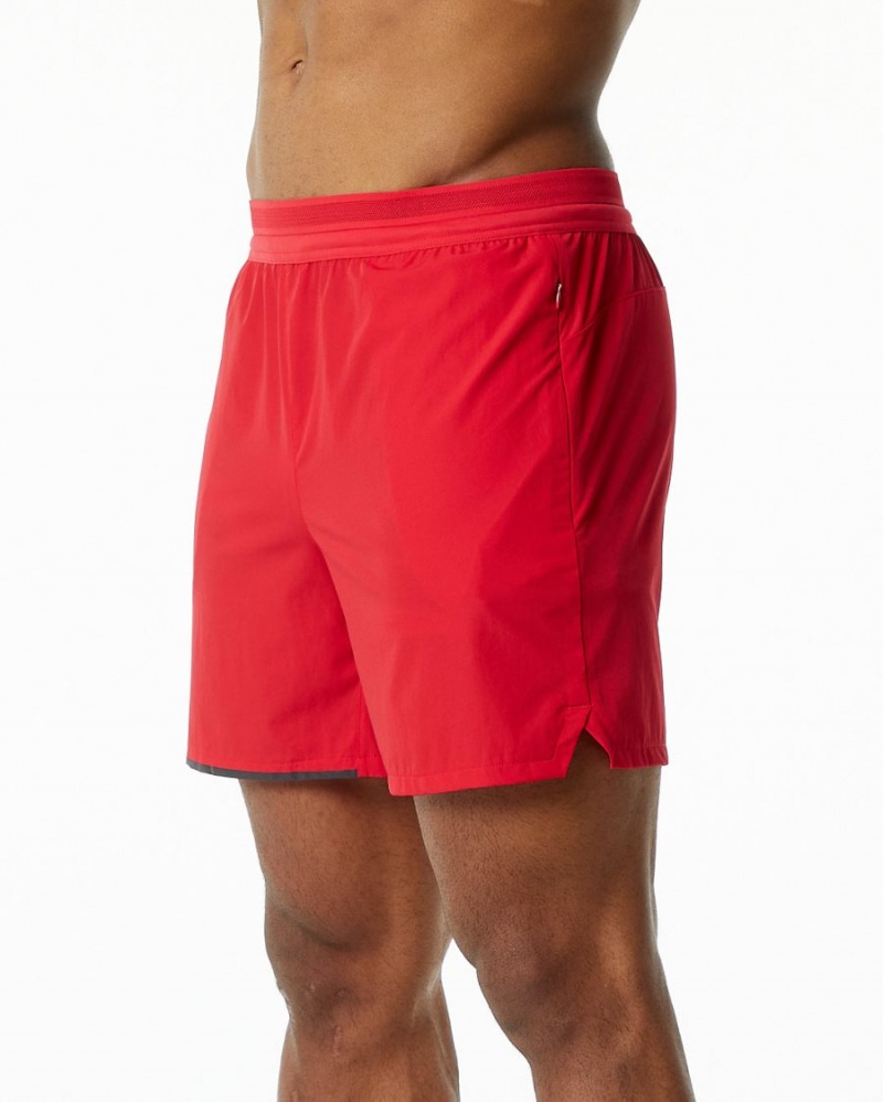 Alphalete Studio Kort 6" Shorts Herre Rød | ORCZFK-102