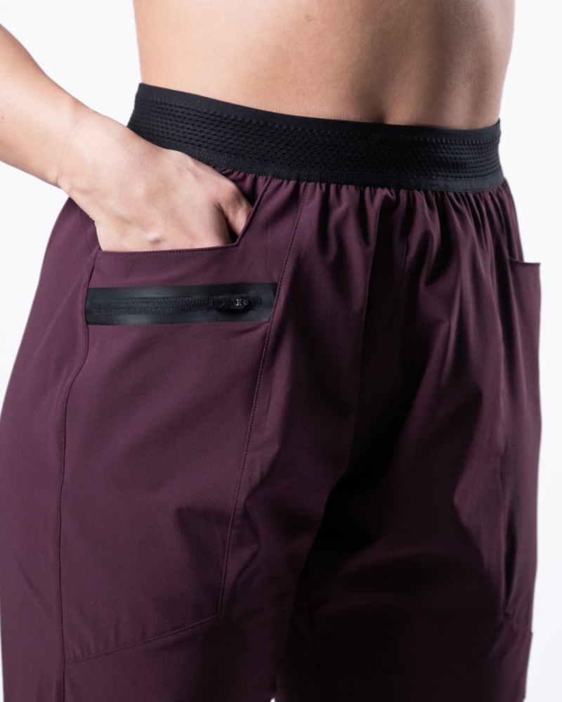 Alphalete Studio Pant Joggebukser Dame Burgunder | NUXOQR-706