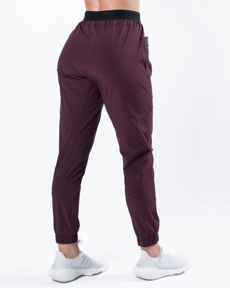 Alphalete Studio Pant Joggebukser Dame Burgunder | NUXOQR-706