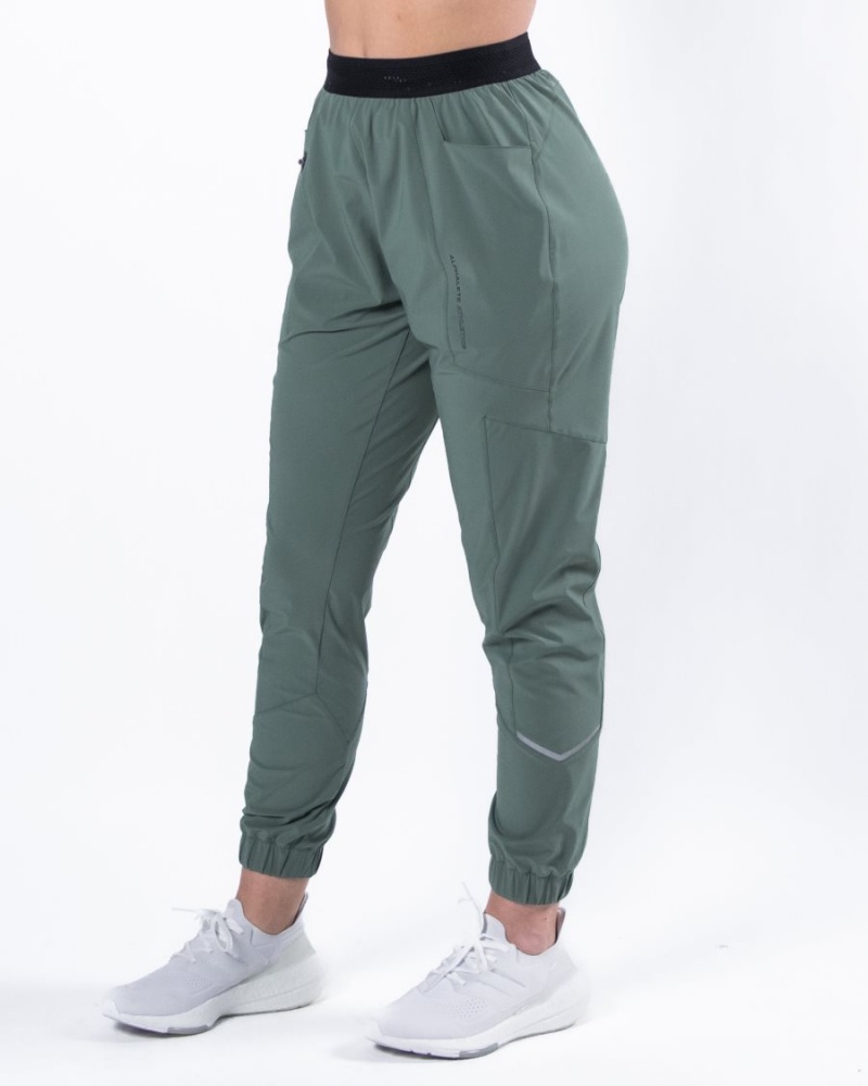 Alphalete Studio Pant Joggebukser Dame Grønn | SFGDEQ-713