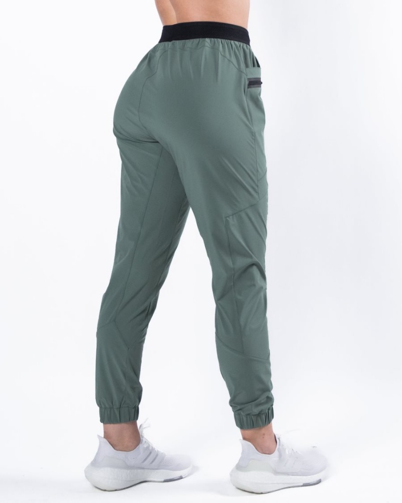 Alphalete Studio Pant Joggebukser Dame Grønn | SFGDEQ-713