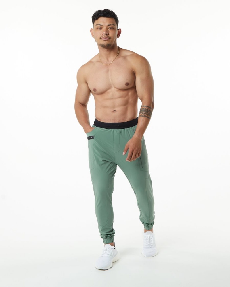 Alphalete Studio Pant Joggebukser Herre Grønn | CIBXJE-150