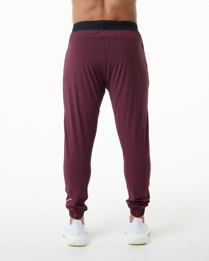 Alphalete Studio Pant Joggebukser Herre Burgunder | JIHBNT-693