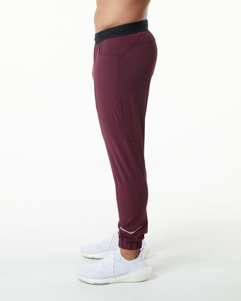 Alphalete Studio Pant Joggebukser Herre Burgunder | JIHBNT-693