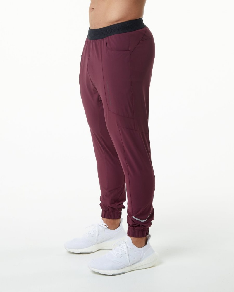 Alphalete Studio Pant Joggebukser Herre Burgunder | JIHBNT-693