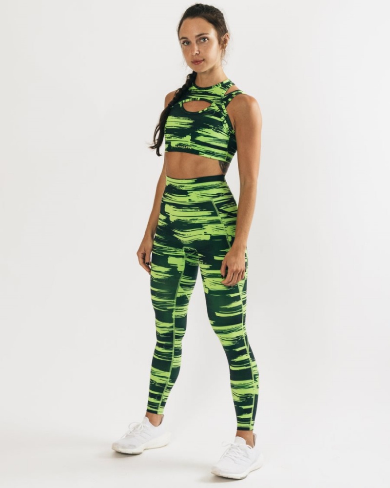 Alphalete Surface Pocket Legging Leggings Dame Camouflage | BOESLU-612