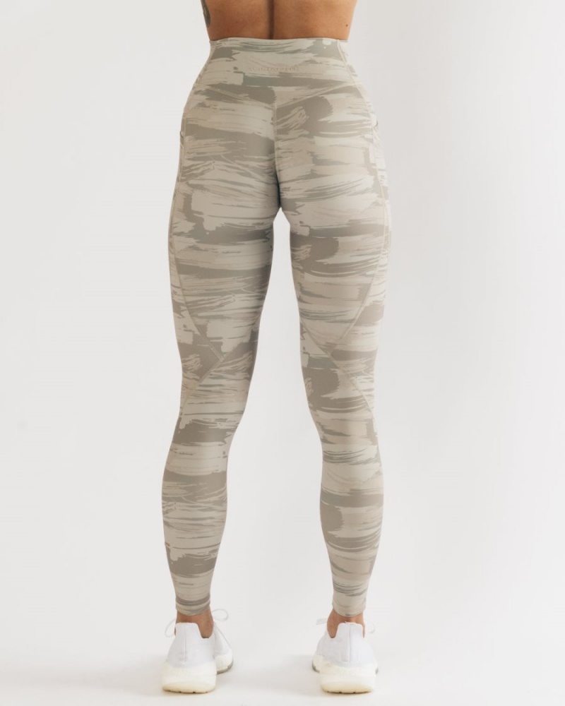 Alphalete Surface Pocket Legging Leggings Dame Camouflage | PROFEZ-012