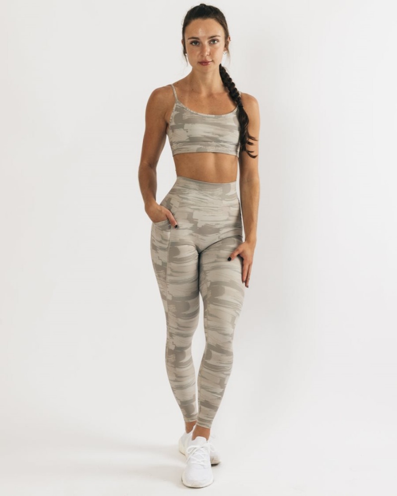 Alphalete Surface Pocket Legging Leggings Dame Camouflage | PROFEZ-012