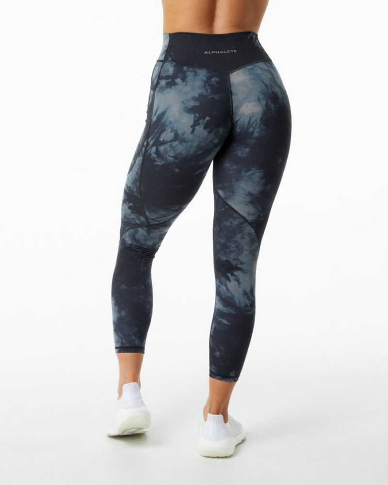 Alphalete Surface Pocket Legging Leggings Dame Svarte | REDVIC-325