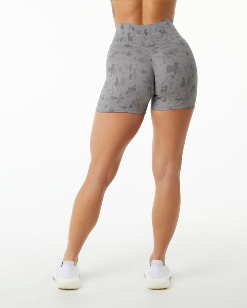 Alphalete Surface Power Kort 5" Shorts Dame Grå | LTDGPF-875