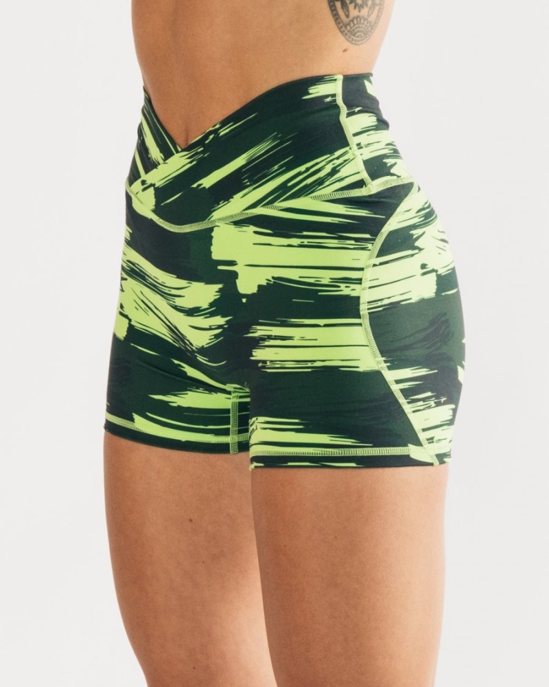 Alphalete Surface Power Kort 5" Shorts Dame Camouflage | MTVEGZ-856