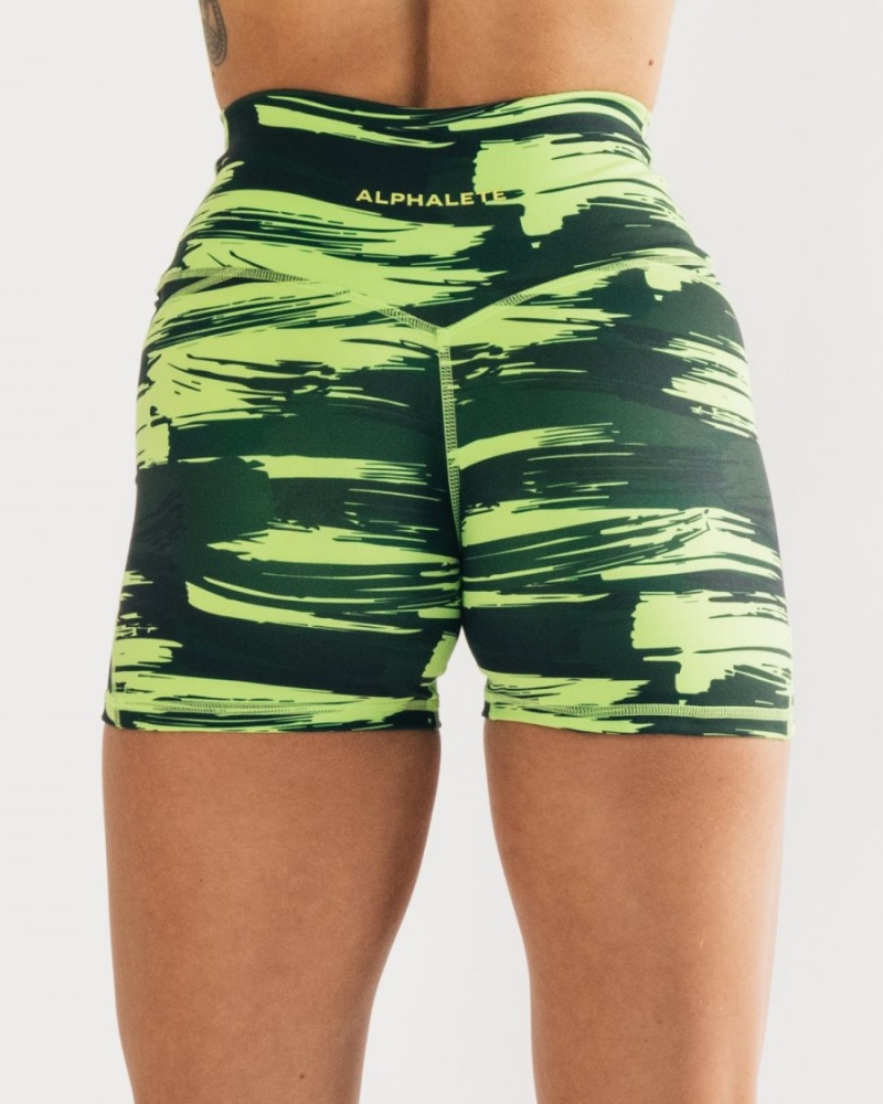 Alphalete Surface Power Kort 5" Shorts Dame Camouflage | MTVEGZ-856