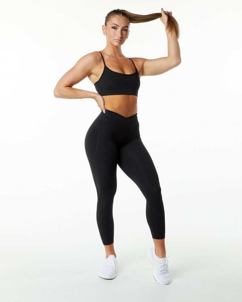 Alphalete Surface Power Legging Leggings Dame Svarte | WSYIZV-237