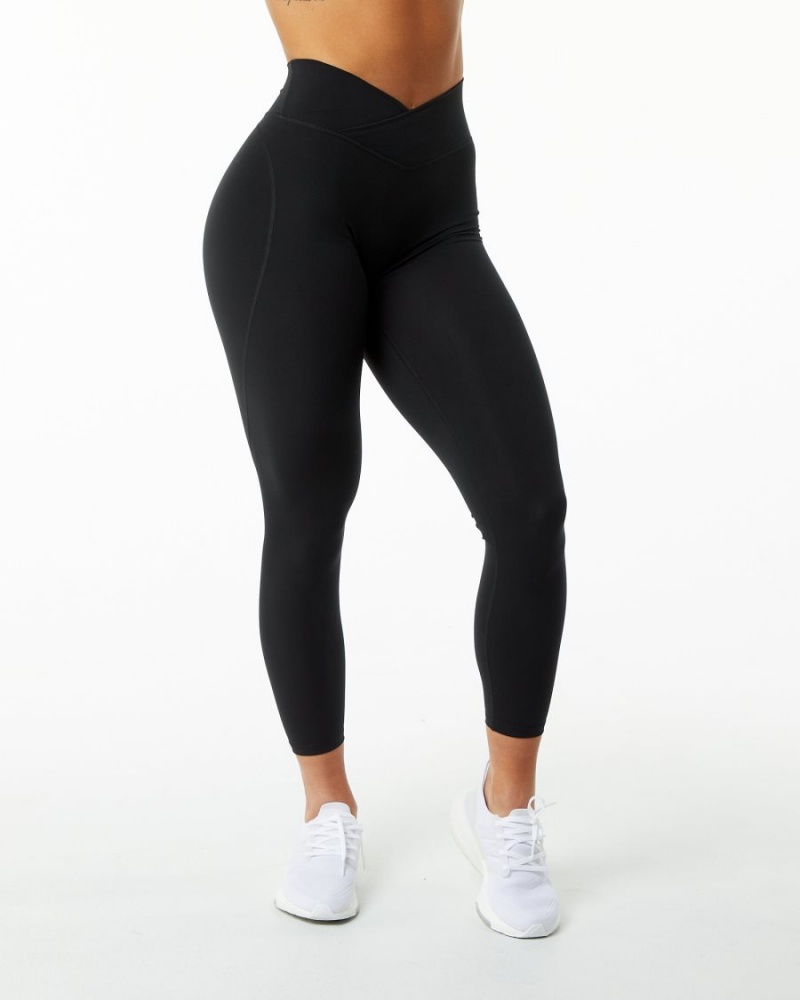 Alphalete Surface Power Legging Leggings Dame Svarte | WSYIZV-237