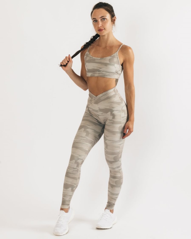 Alphalete Surface Power Legging Leggings Dame Camouflage | NWQBYG-430