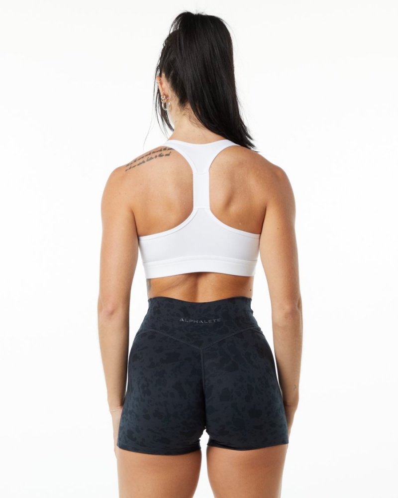 Alphalete Surface Wrap Bra Sports BH Dame Hvite | TJUXBY-791